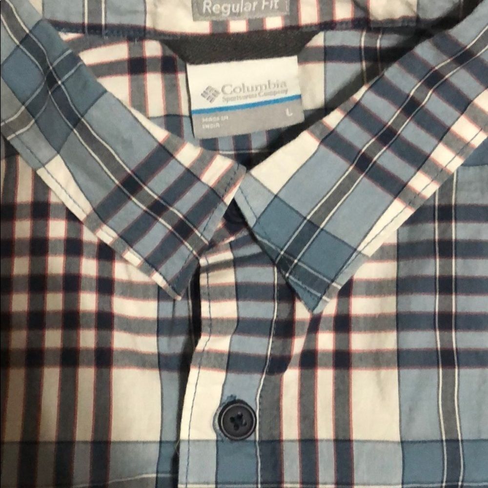 Columbia Regular Fit Short Sleeve Shirt size Large - Picture 3 of 4